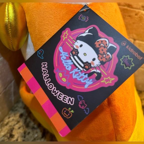 Hello Kitty Halloween Trick or Treat Plush Sanrio Candy Corn Outfit Kidrobot - Picture 5 of 12